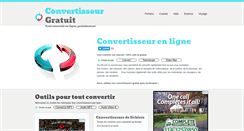 Desktop Screenshot of convertisseur-gratuit.com