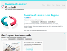 Tablet Screenshot of convertisseur-gratuit.com